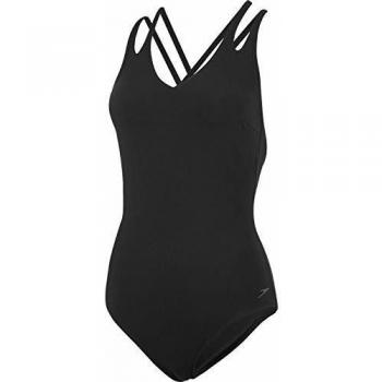 Speedo Luxepool 1 Piece Traje de baño de una Pieza, Mujer, Negro, Size: 42 DE
