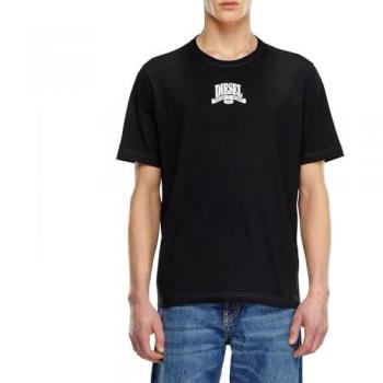 Camiseta Diesel de Manga Corta Ajuste K10 Negra