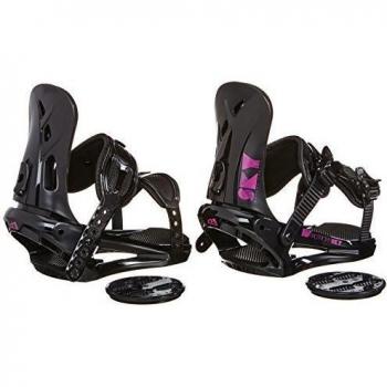MORROW Bindings Sky - Fijaciones de snowboarding, color negro, talla M