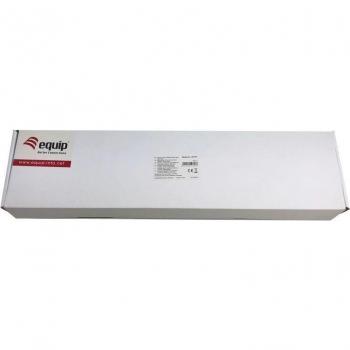 Panel de parcheo apantallado Equip 16 puertos Cat.5e - Ethernet rápido y Gigabit - RJ-45 dorado - Gris claro
