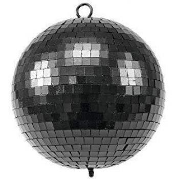 Eurolite 50120057 - Bola de Espejos de 20 cm, Color Negro Mate, Talla única