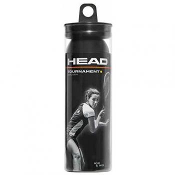 Head Tournament Pelota de Squash, Adultos Unisex, Negro, Talla única