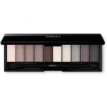 KIKO Milano Smart Eyeshadow Palette 03 | Paleta con 10 sombras de ojos y diferentes acabados. Aplicador doble incluido