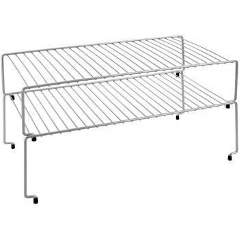 Metaltex Estantes para armarios de Cocina, Gris Metalizado, 47 x 23 x 26 cm