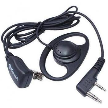 Arama B108K01 Kenwood Radio Auriculares Advanced D Micro-Auricular con PTT Y MIC Policía Seguridad y Bodyguard Para 2-Pin Kenwood HYT Puxing Wouxun Baofeng Walkie-Talkie Two Way Radios