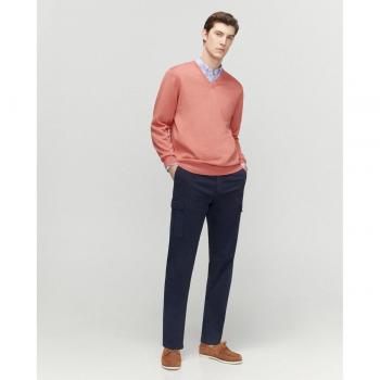 Jersey básico de hombre con cuello de pico Emidio Tucci