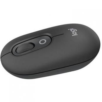 Logitech Pop Mouse Ratón Inalámbrico Compacto con Función de Emojis Personalizables Grafito, modelo 910-007412, color gris