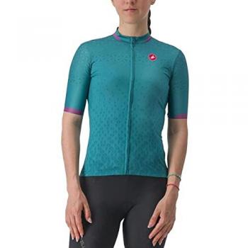 Maillot Castelli Pezzi Manga Corta Verde Turquesa Mujer - M