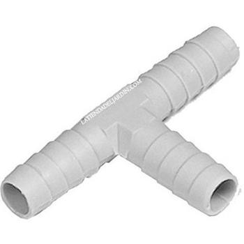 Pack de 25 Té de 10 mm para Tubería Flexible con Conexión de Tres Salidas
