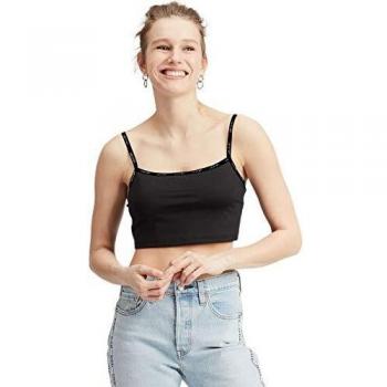 Top Levis Zoey Crop Negro Mujer S Negro