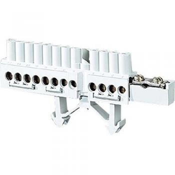 White DIN Rail Terminal Block 1x25 + 12x16mm² Cu - Hensel MI NK 14
