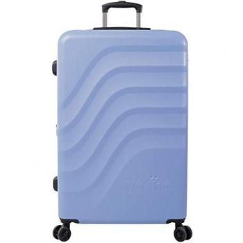 Maleta Trolley Grande Totto Bazy+ Color Azul, Versión Renovada y Mejorada, Ideal para Viajes Largos