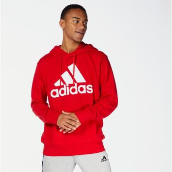 Adidas Men's Essentials French Terry Big Logo Hoodie, Better Scarlet/White, XL