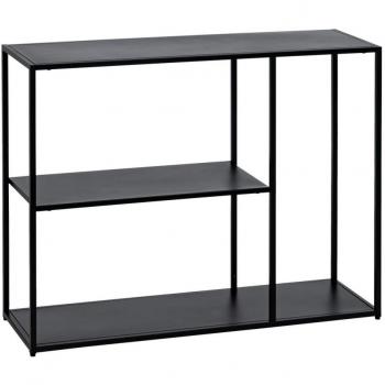 Estantería Cuadrada Negra de Acero 100 x 30 x 81 cm