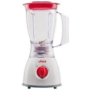 Ufesa Activa - Batidora de vaso, 450 W, 1,75 l de capacidad, cuchillas de acero inoxidable desmontables y aptas para picar hielo