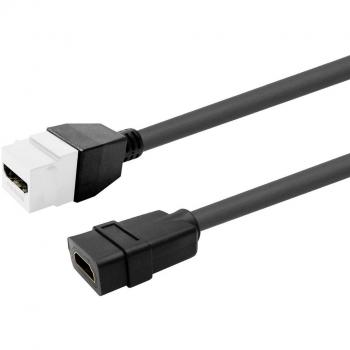 Cable HDMI hembra blanco (0.21 m, HDMI 2.0) Vivolink Keystone