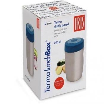 Iris - Termo Dbl. Pared 350Ml. Azul 8304I