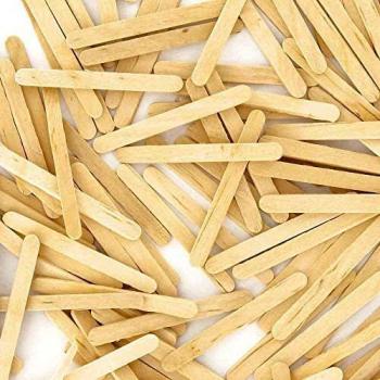 Sachet de 200 mini bâtonnets de madera natural - 0,6 x 5,5 cm