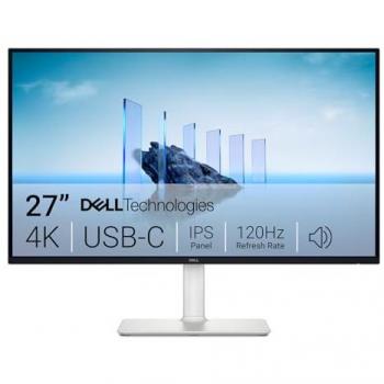 Monitor DELL 27 Plus 4K USB-C S2725QC - 3840 x 2160 píxeles, IPS, 120Hz, Altavoces Integrados, Ajuste de Altura