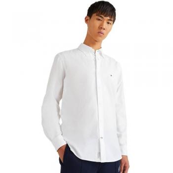 Tommy Hilfiger Core Flex Long Sleeve Poplin Shirt - White - XL