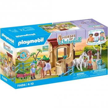 Playmobil - Establo Playmobil Horses of Waterfall con Accesorios y Figuras detalladas