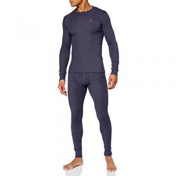 Odlo Active Warm - Set térmico para Hombre, Unzutreffend, Active Warm Set, Hombre, Color Gris, tamaño Medium