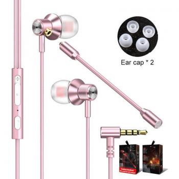 Auriculares internos con cable de 3,5mm y micrófono para Gaming - Compatibles con Xiaomi y Huawei TXTB1