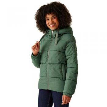 Regatta Women's Dark Forest Green Water-repellent Padded Jacket Size 20