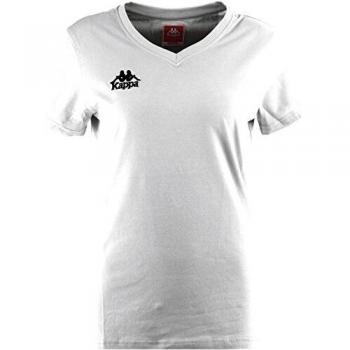 Kappa Tabbiano Camiseta, Mujer, Blanco, 2XS