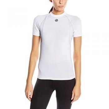 Skins Top Carbonyte Youth Short Sleeve Round Neck - Prenda, color blanco, talla xl