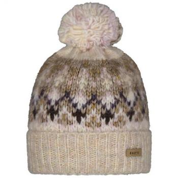 Gorro de lana marrón claro Barts Renaa con pompón