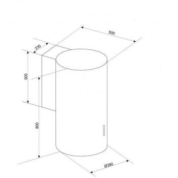 Campana extractora Ciarko ORP Blanco 713 m³/h