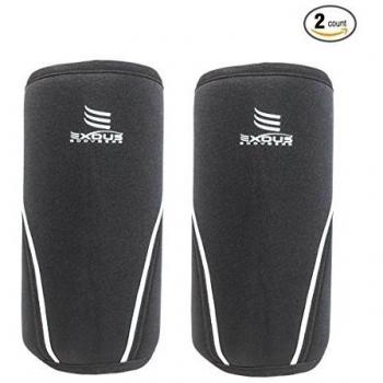¡NUEVO PRECIO ESPECIAL DE LANZAMIENTO! 7 mm rodilleras [par] de compresión apoyo para Multi-Sport sentadillas, levantamiento de peso/potencia Cross-fit - neopreno 12 meses garantía [small 30-33cm]