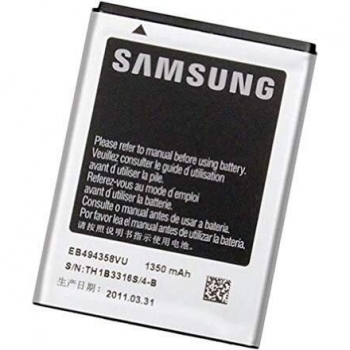 Batería de Ion de Litio Samsung EB494358VUCSTD, 1350mAh, Compatible con Galaxy Ace S5660 S670 S5830 S5839