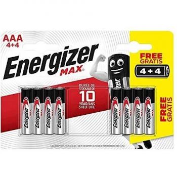 Energizer Power Max Alkaline Batteries AAA 8-Pack (4+4 Free)