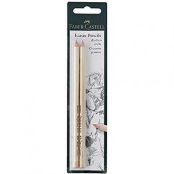 Faber-Castell 185698 - Blister lápices goma para borrar, con precisión