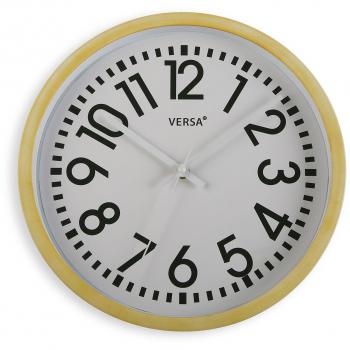 Versa 20550110 Reloj de pared Blanco, Ø30,5cm diámetro, Analógico, Plástico