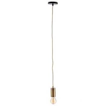 Lámpara colgante minimalista de metal dorado Ø10x94,5cm