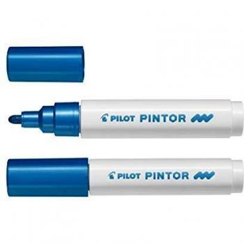 Rotulador Pilot Pintor M 1.4mm Metalizado Azul