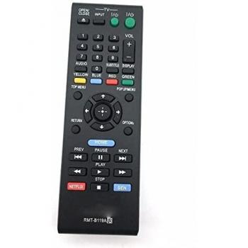 YONGERN Reemplace el Control Remoto RMT-B119A for Sony Disco DE BLU-Ray Jugador BDP-S3200 BDP-S580 BDP-S5100