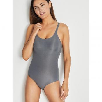 Body de mujer Selmark confort con copas extraíbles modelo One 10652 en color gris