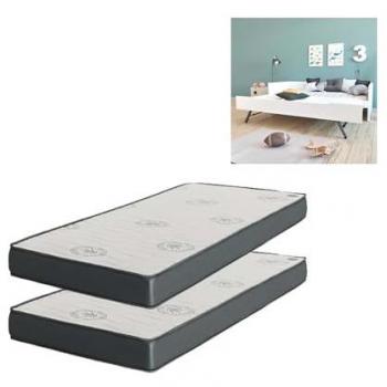 Colchón Viscoelástico Doble Pack 90x200/90x190 - 15 cm de Altura