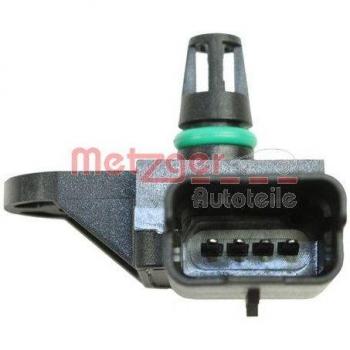 Sensor de presión del colector de admisión METZGER 0906349, tipo: sensor, características: compatible con vehículos para medir la presión en el sistema de admisión, diseño robusto para alta durabilidad, fácil instalación y precisión en
