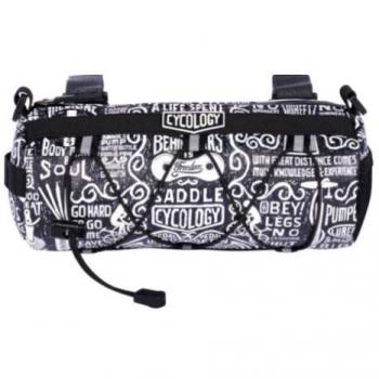 Cycology Bolsa De Manillar Wisdom 2.4l - Bolsa de manillar para bicicleta, capacidad de 2.4 litros, diseño único y estilizado, fabricada con materiales resistentes al agua, fácil instalación y ajuste a diferentes tipos