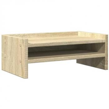 Soporte de Pantalla Elevador de Monitor Madera Ingeniería Roble Sonoma 42x24x16 cm