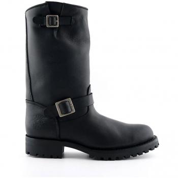 Grinders Wild One Men's Black Leather Biker Boots EU 42