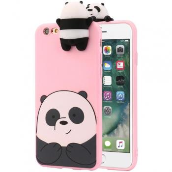 Funda Y56 para iPhone 6Plus/6sPlus de 5,5 pulgadas, con colorido diseño de la serie We Bare Bears,rosa