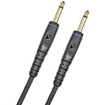 D'Addario Guitar Cable - Guitar Lead - Shielded Ends - 1/4 Inch Male to 1/4 Inch Male - Custom Series - 15 Feet/4.57 Meters - Straight Ends - 1 Pack