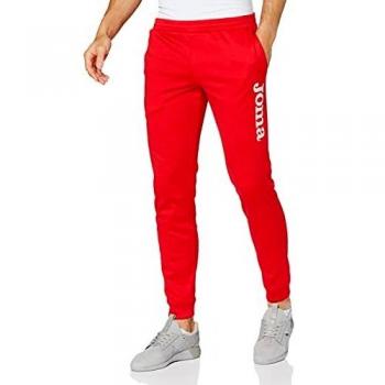 Joma Suez Red Long Running Pants for Men/Youth - Polyester Fleece