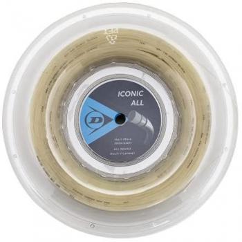 Dunlop Iconic All Cuerda para Raqueta de Tenis - Bobina de 200m, Colores Naturales, Unisex, Talla única